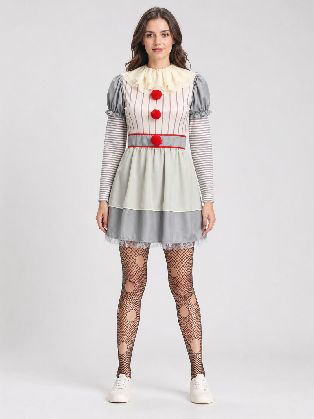 Clown Costume Dress for Halloween and Carnival