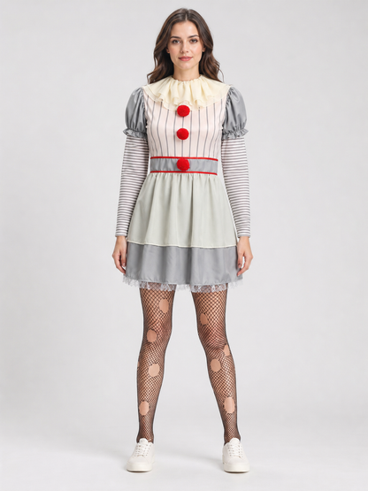 Clown Costume Dress for Halloween and Carnival