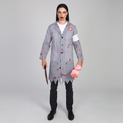 Doctor Costume with Bloody Details and Props
