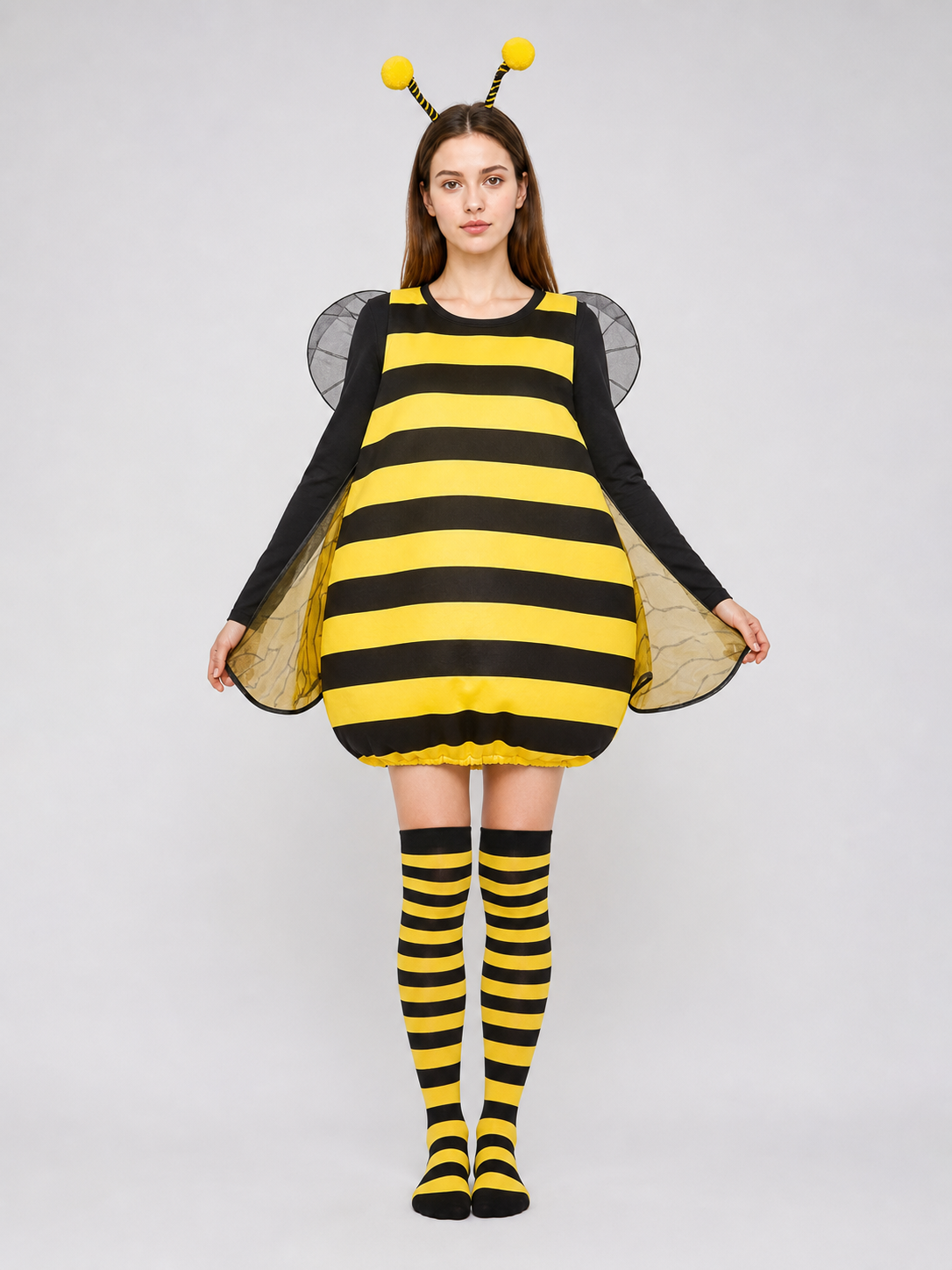 Bee Costume with Wings and Antennae