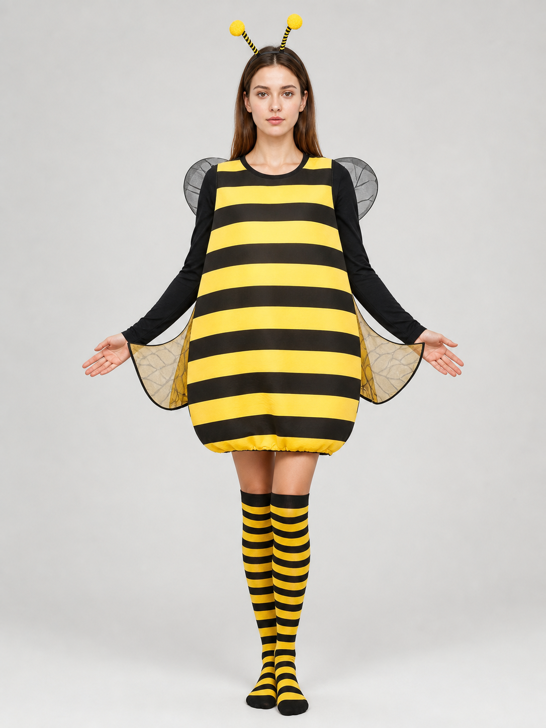 Bee Costume with Wings and Antennae