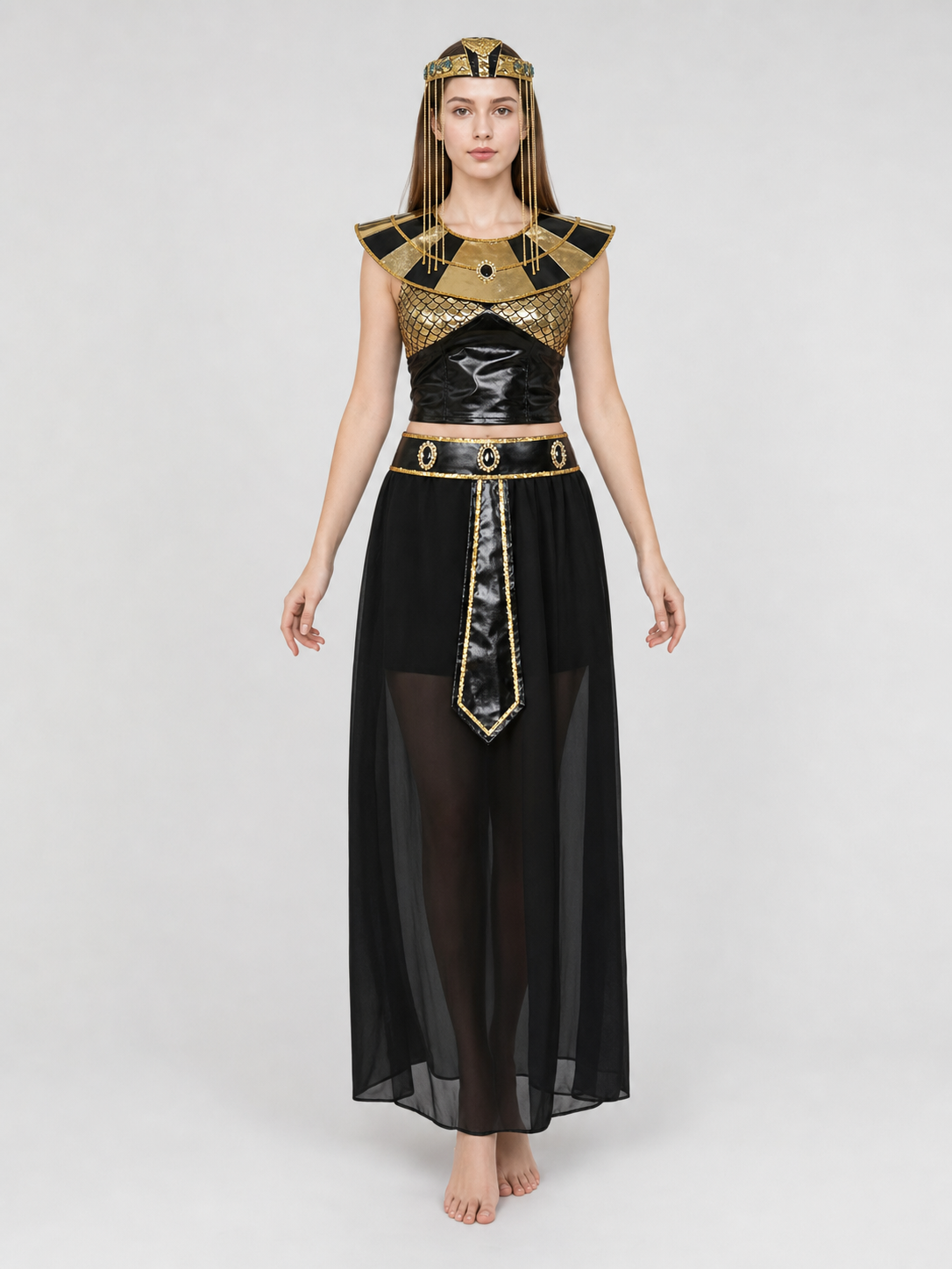 Cleopatra Costume, Egyptian Look, Set