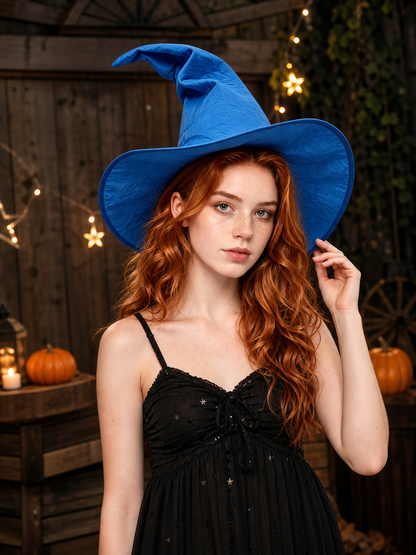 Blue Witch Hat for Halloween