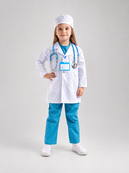 Kids Doctor Costume for Pretend Play, Set