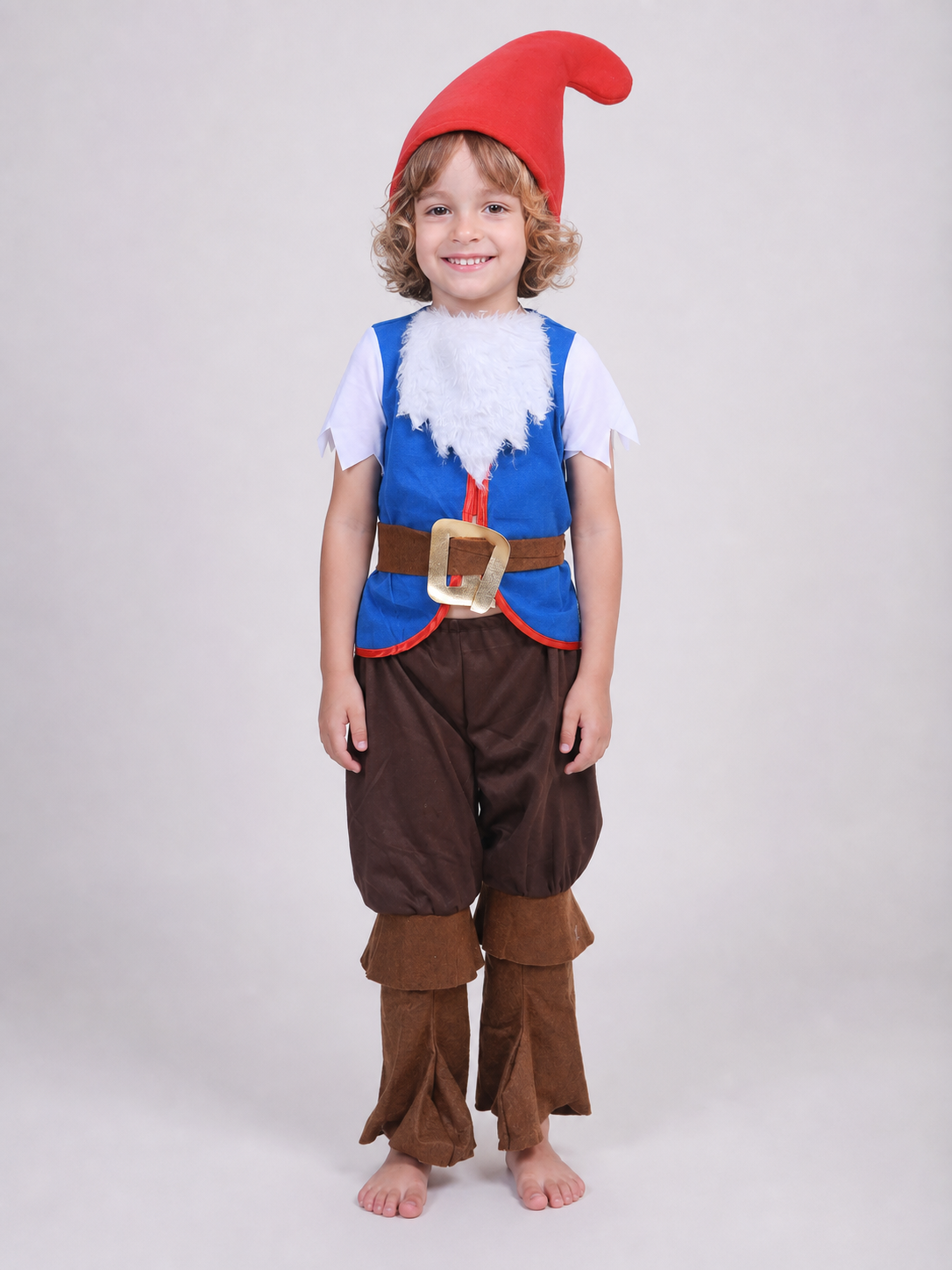Dwarf costume with beard for parties