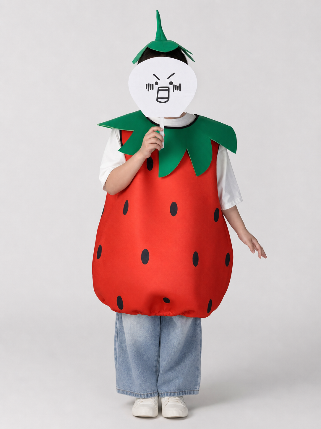 Adult Strawberry Costume with Mask