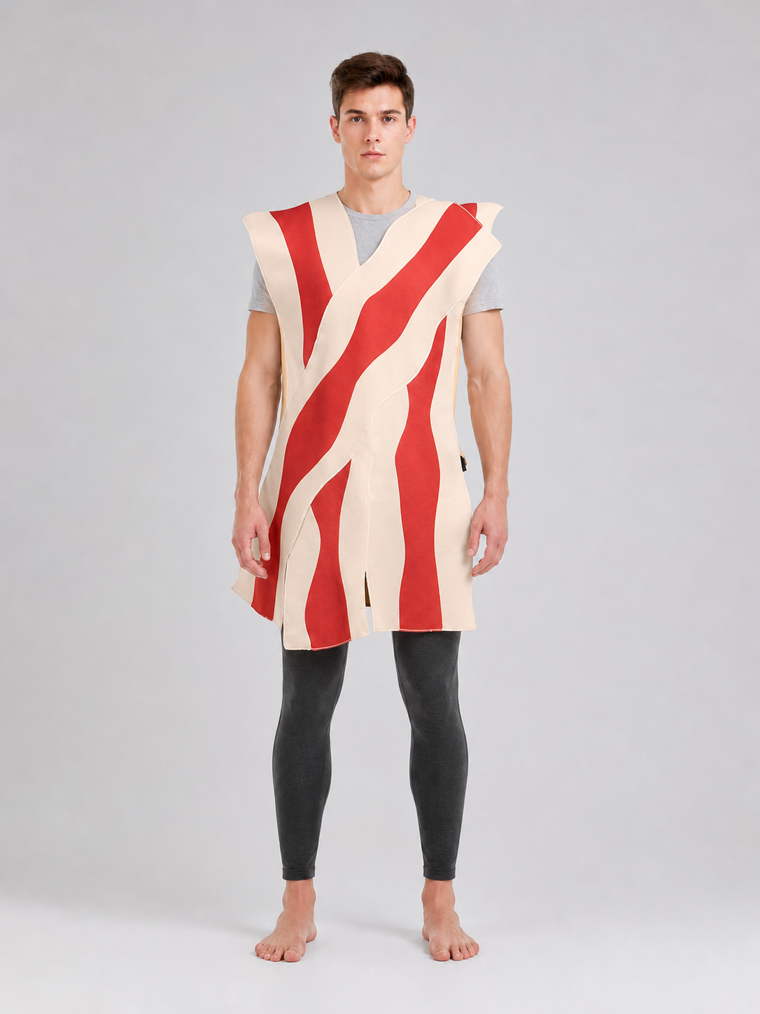 Carnival Tunic Costume with Red Stripes