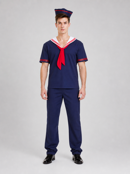 Sailor Costume for Themed Parties with Cap