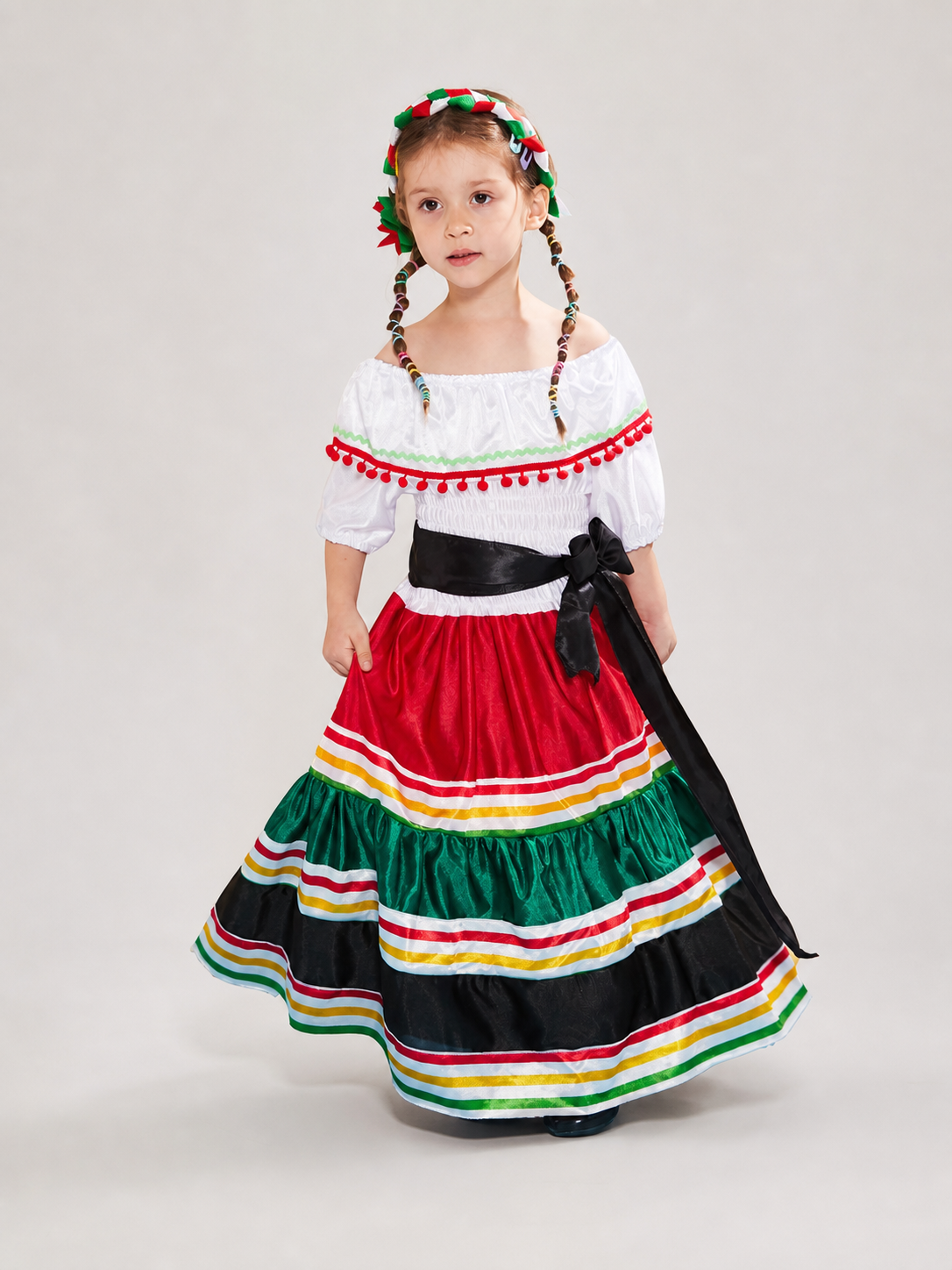 Mexican-Style Folk Dress for Celebrations