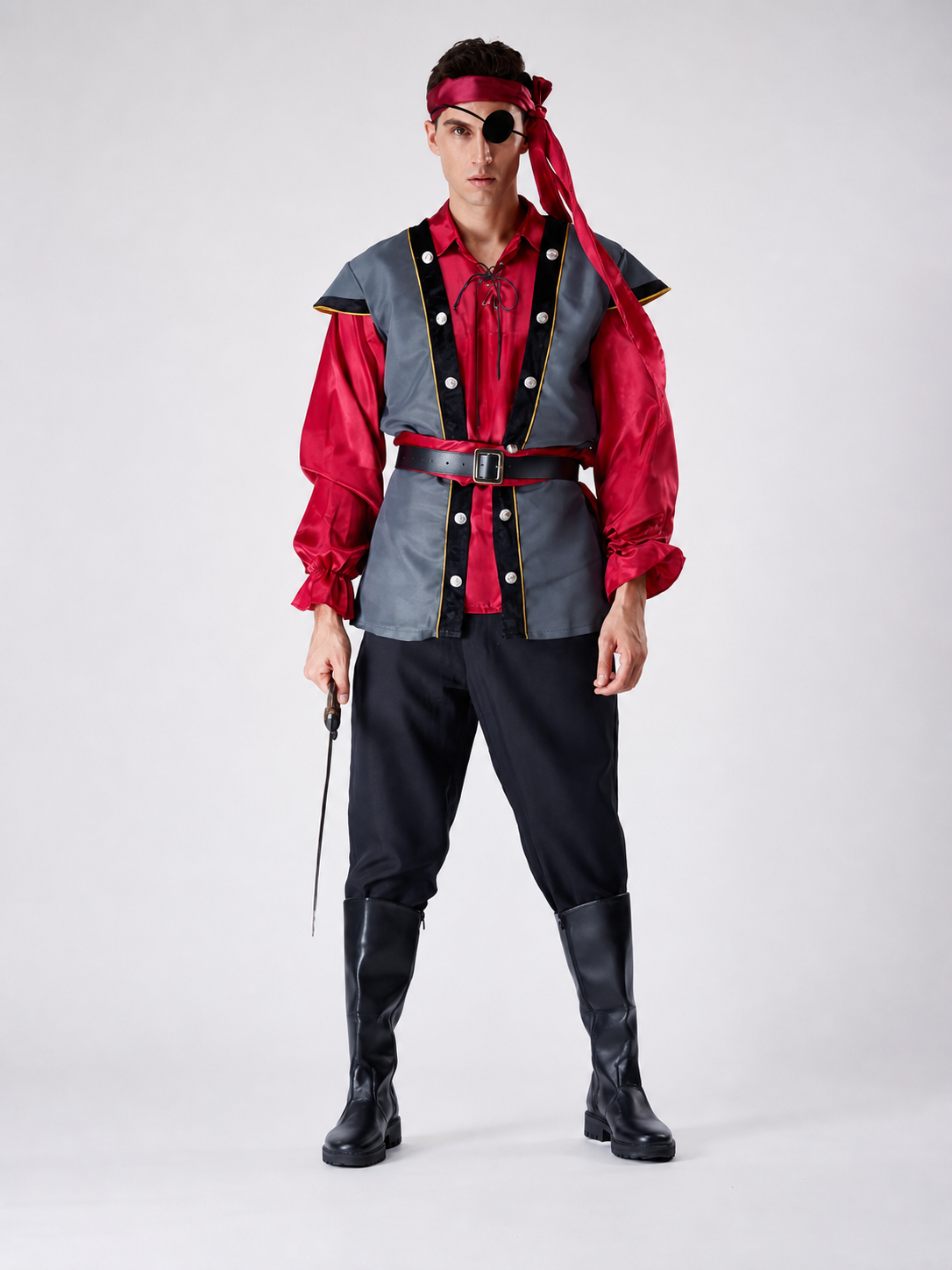 Pirate cosplay and Halloween costume with accessories