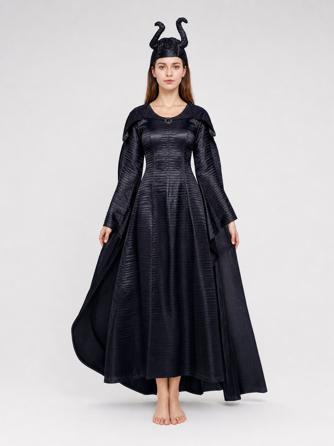 Horned costume dress, gothic look