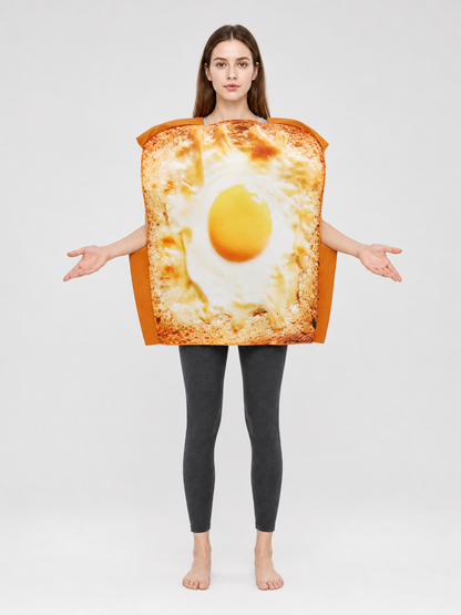 Toast and Fried Egg Costume for Halloween and Parties