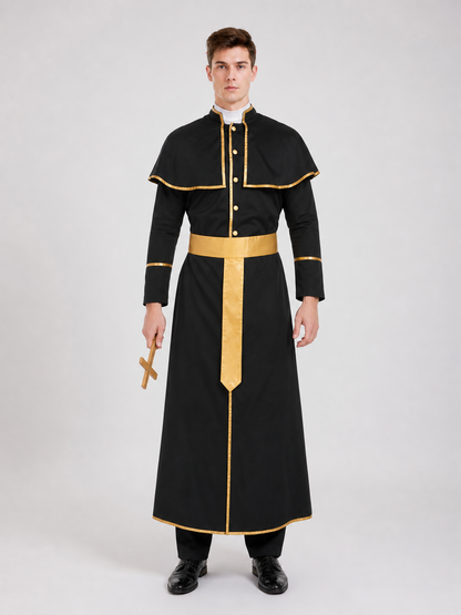 Clergyman Costume with Gold Trim