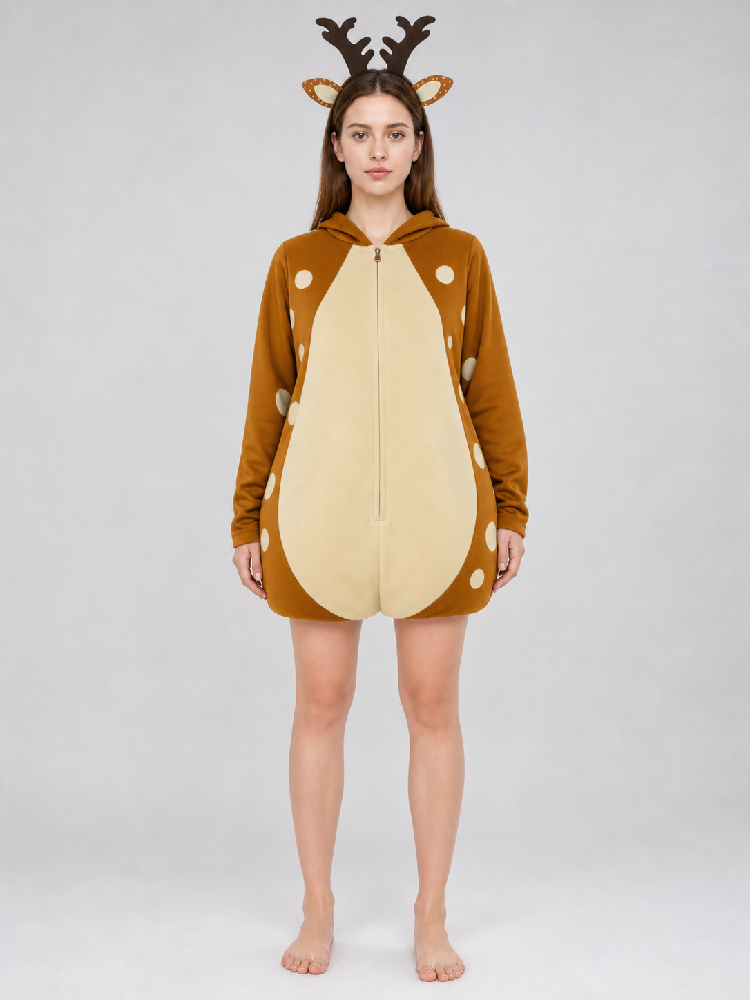 Adult Deer Costume with Antlers