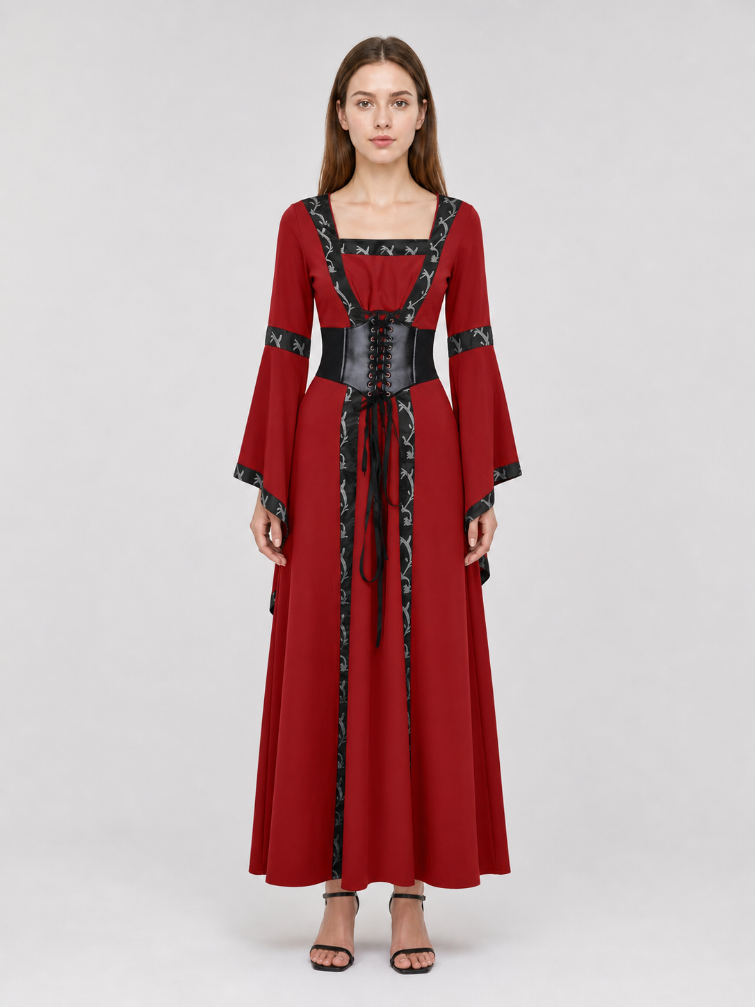 Gothic Medieval Hooded Dress