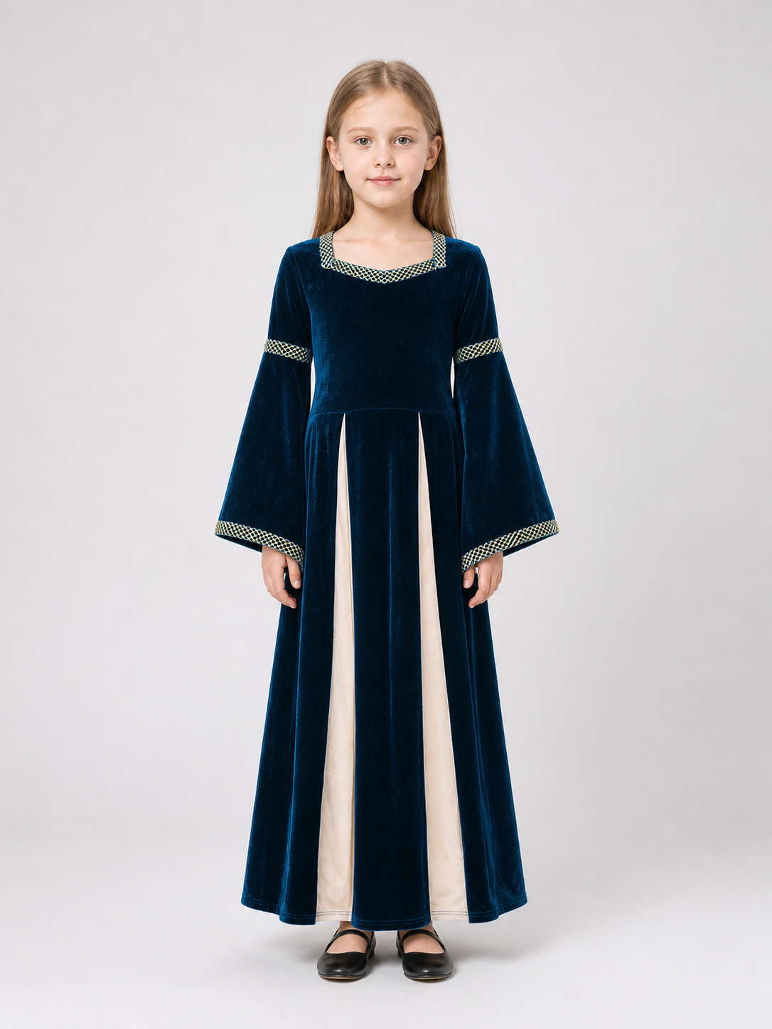 Medieval-style costume dress with headband