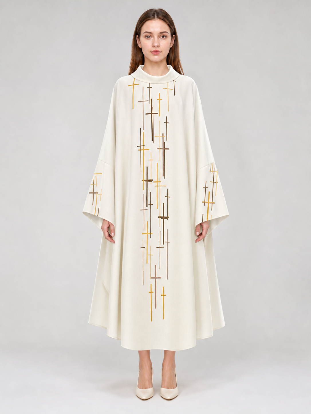 Religious Ceremonial Robe with Cross Pattern