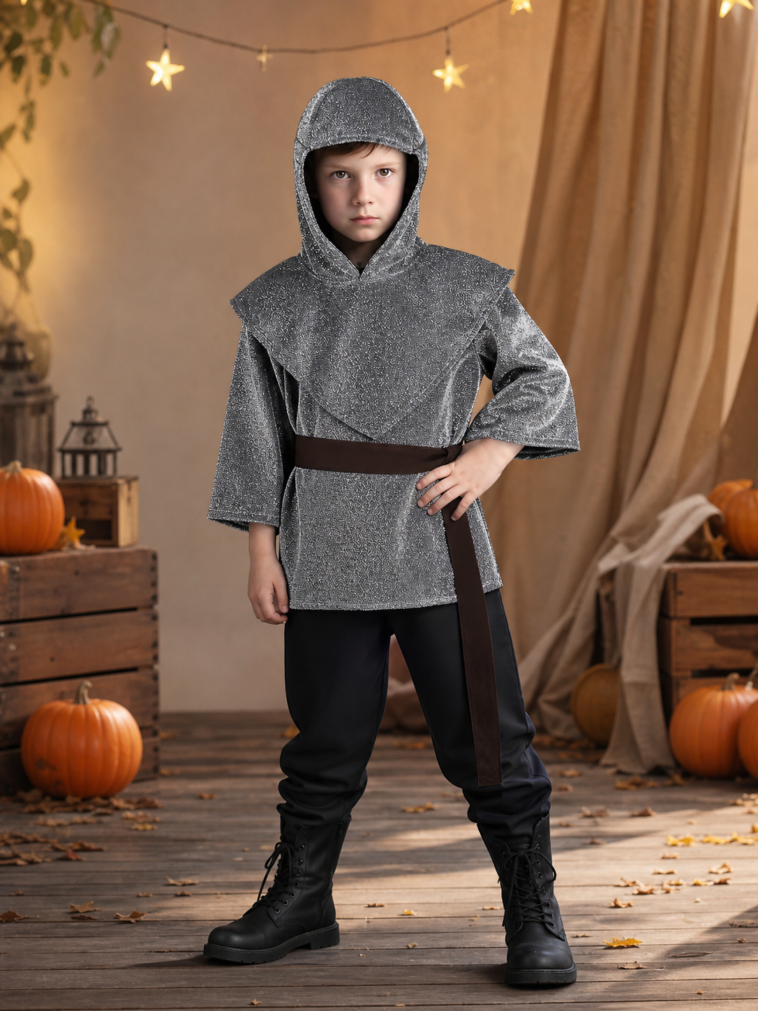 Medieval Knight Costume with Hood