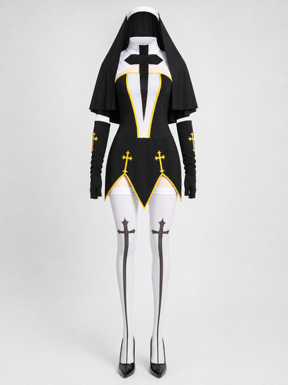 Vampire Costume with Cape, Gloves, and Headband