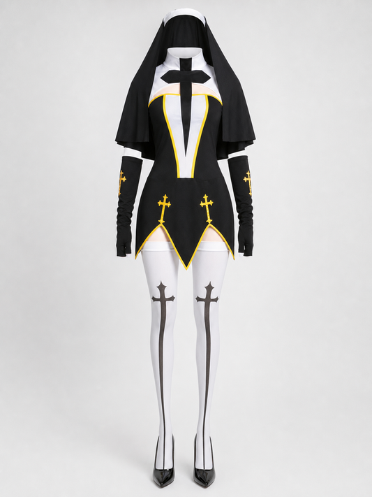 Vampire Costume with Cape, Gloves, and Headband