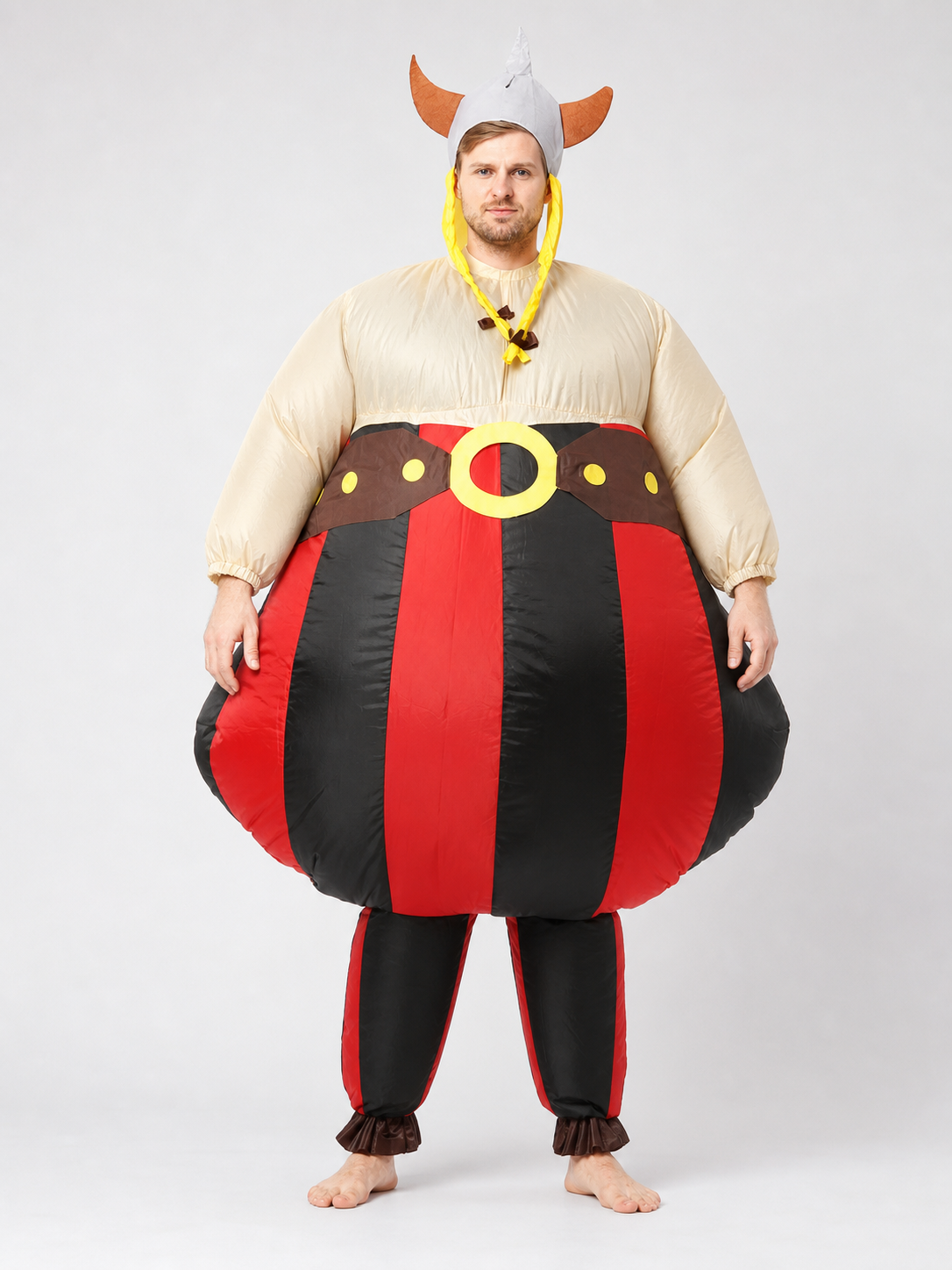 Inflatable Viking Costume with Helmet for Parties
