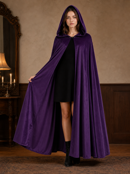 Purple Carnival Cloak with Hood