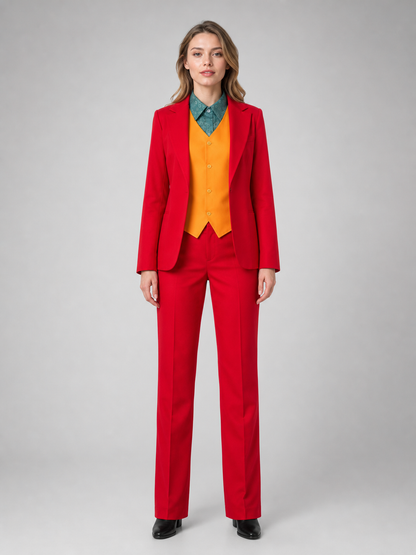 Joker Cosplay Costume, Red Set