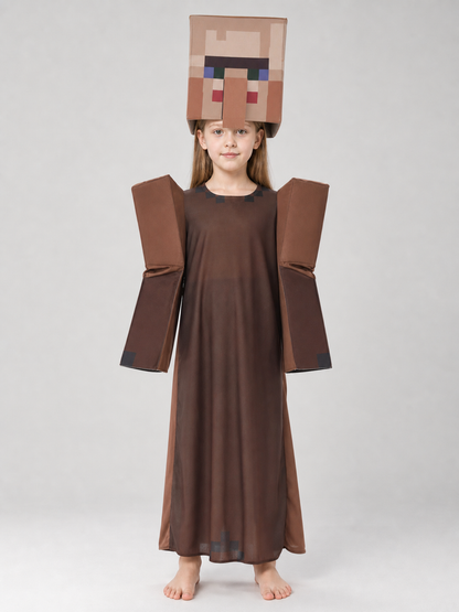 Minecraft Character Cosplay Costume, Pixelated