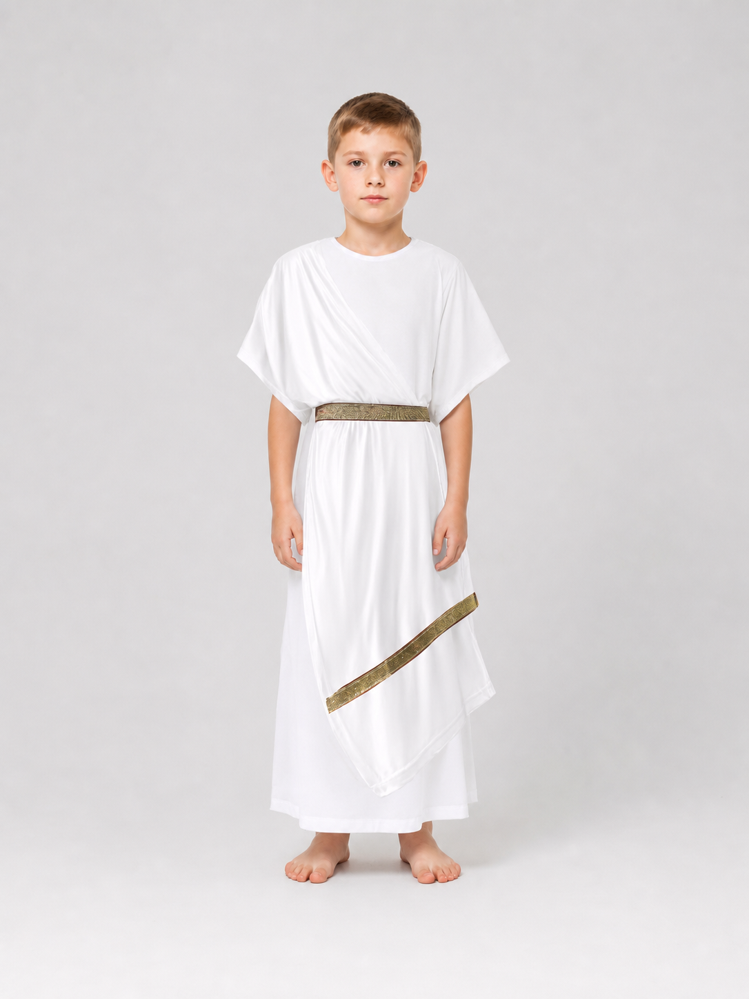Greek-style costume: white tunic with belt