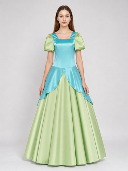 Cinderella Cosplay Costume: Dress with Bow and Headband