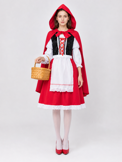 Little Red Riding Hood Carnival Costume with Hood