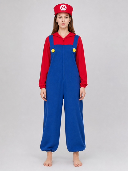 Super Mario-Style Costume with Cap