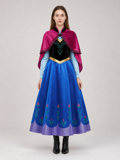 Fairytale Carnival Costume with Dress and Cape