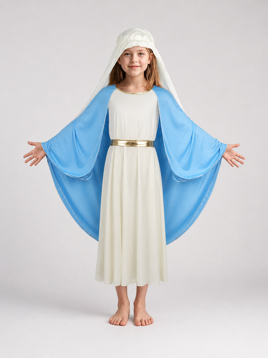 Biblical Costume with Veil and Belt