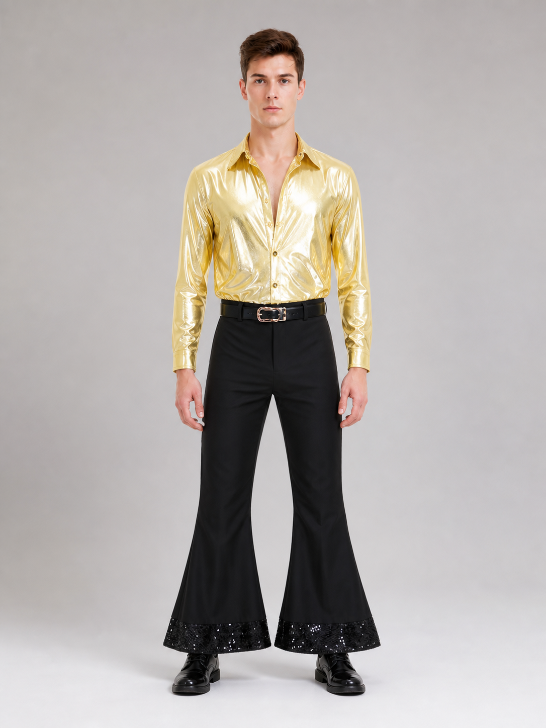 Retro Party Costume: Shirt and Flared Pants