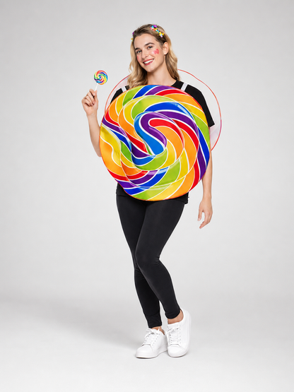 Candy Costume with Rainbow Pattern
