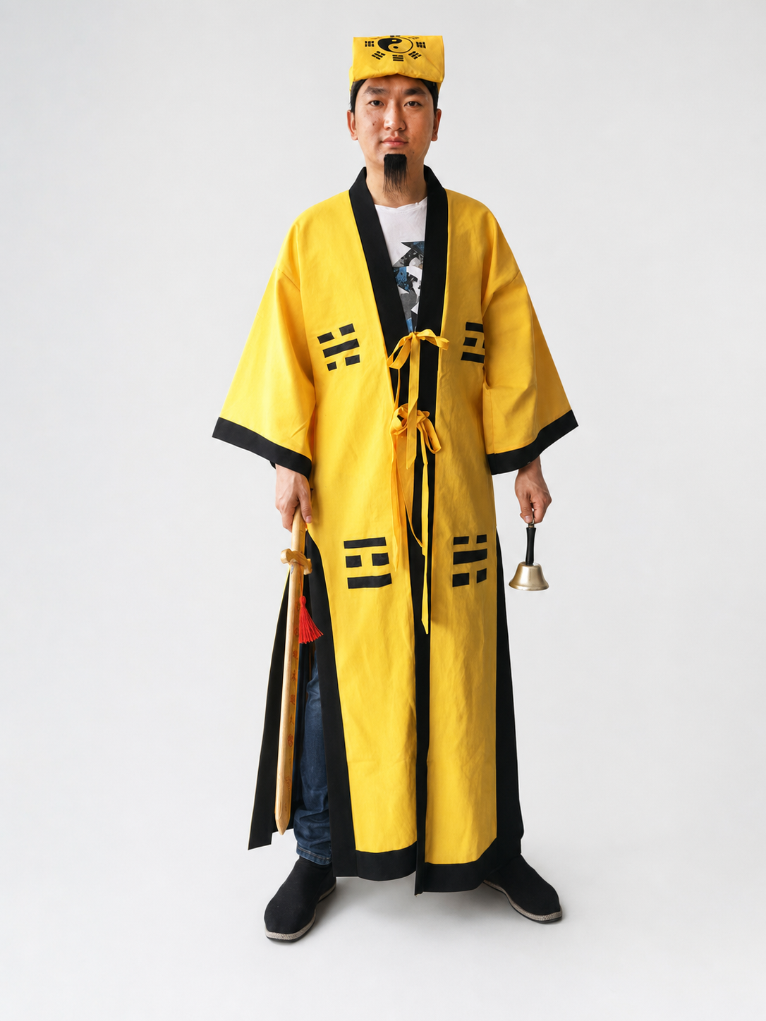 Yellow Taoist Monk Costume for Halloween