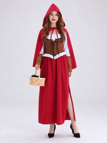 Little Red Riding Hood Costume with Cape and Hood