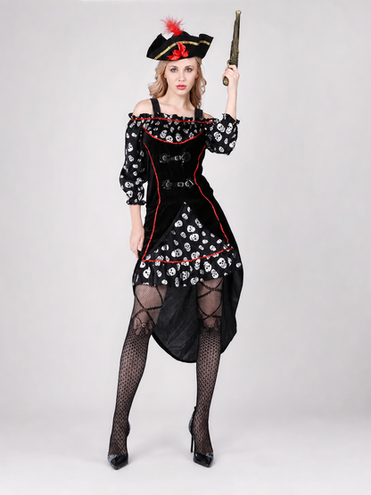 Pirate Costume with Dress and Hat