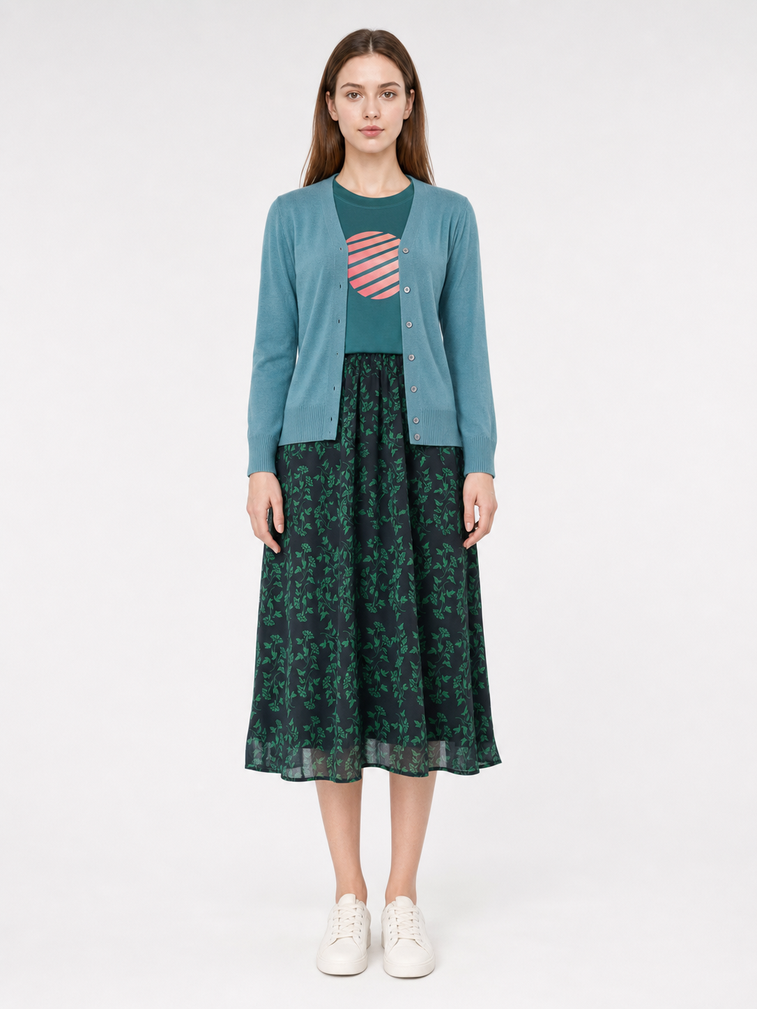 Natalie Cosplay Costume: Cardigan, Top, and Skirt