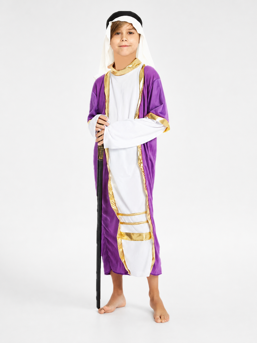 Kids' Arabian Costume with Cape and Headpiece