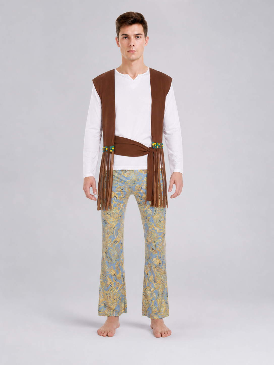 Retro-Style Carnival Costume with Vest