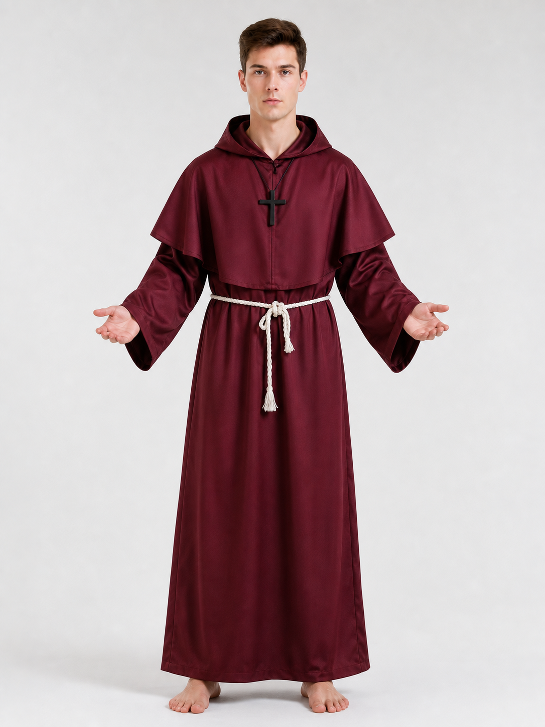 Halloween Hooded Monk Costume, Cosplay