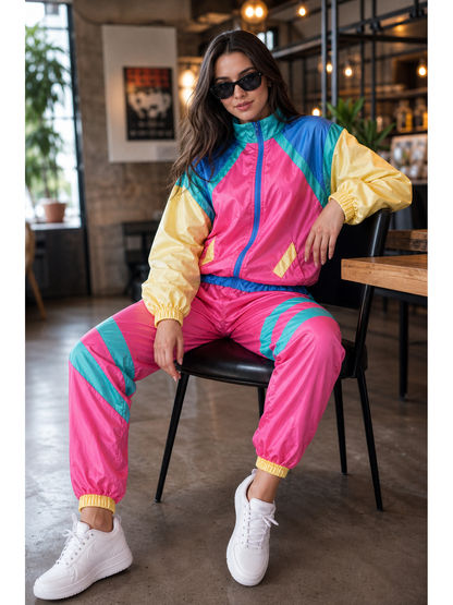 Women's Retro Disco Costume: Jacket and Pants