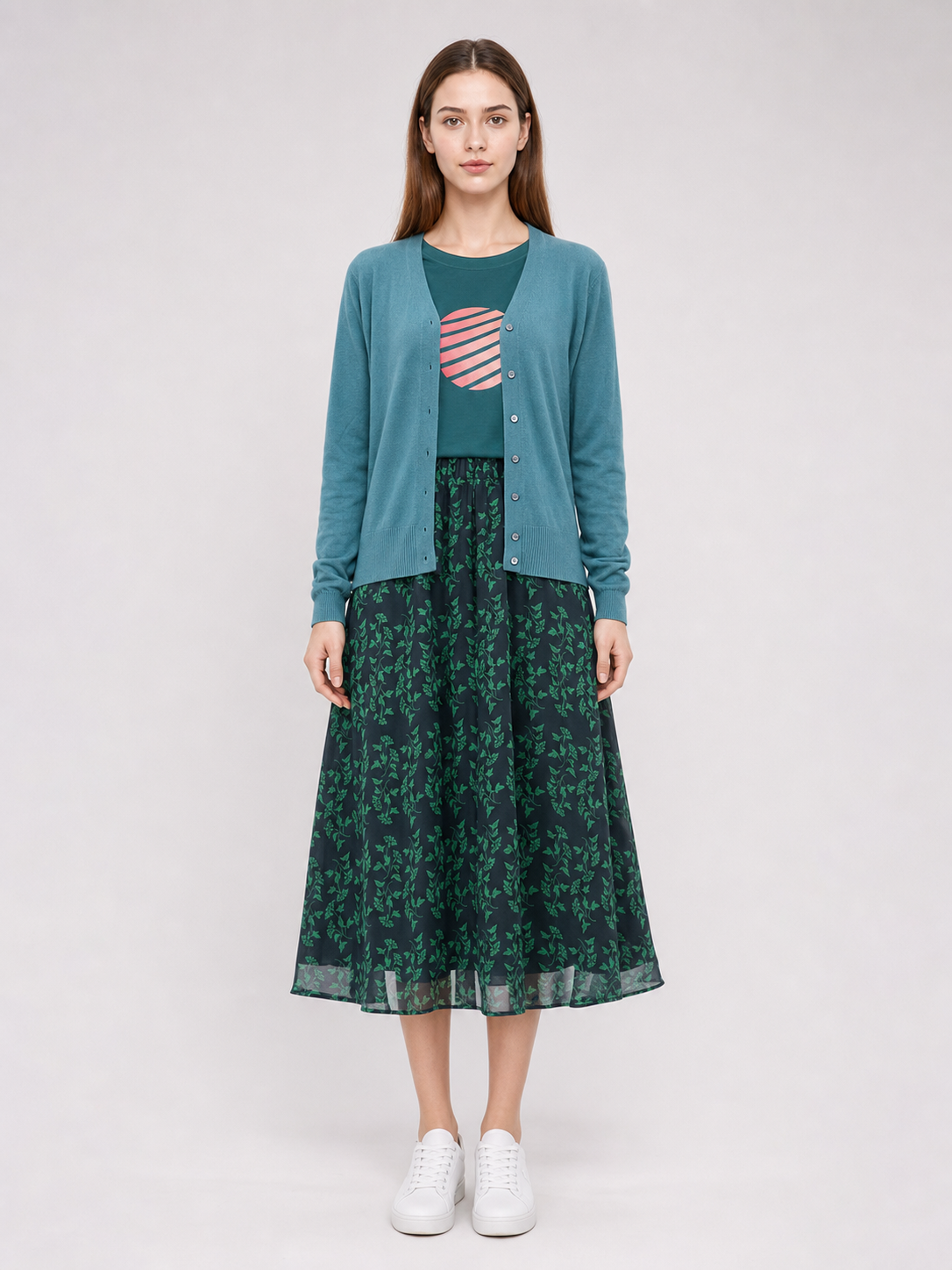 Natalie Cosplay Costume: Cardigan, Top, and Skirt