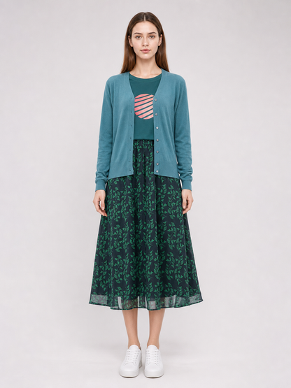 Natalie Cosplay Costume: Cardigan, Top, and Skirt
