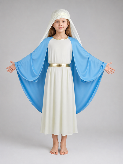 Biblical Costume with Veil and Belt