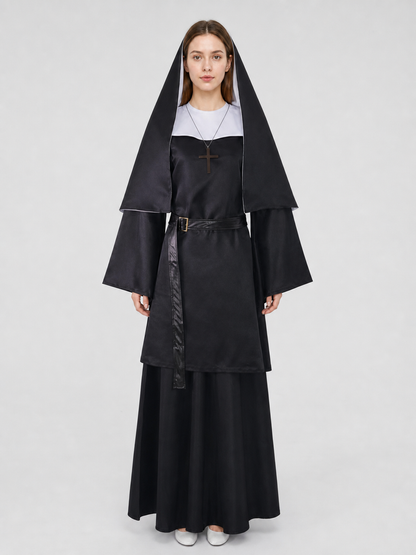The Nun Cosplay Costume, Black-and-White Look