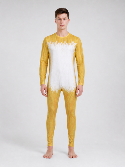Fox cosplay costume, one-piece jumpsuit