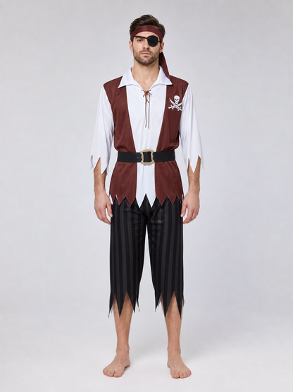 Adult Pirate Costume for Halloween and Cosplay